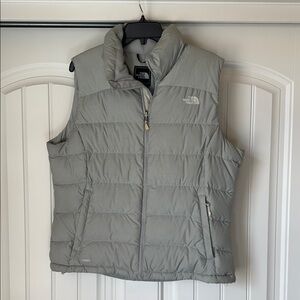 The North Face Gray Down Puffer Vest